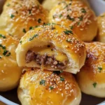 Garlic Parmesan Cheeseburger Bombs