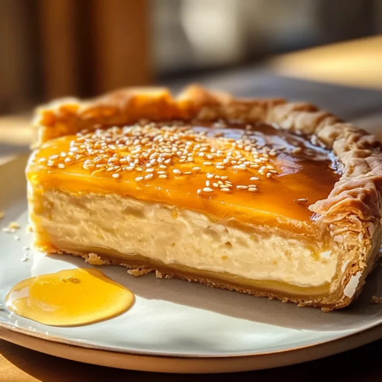 Golden Greek Honey Pie (Melopita)