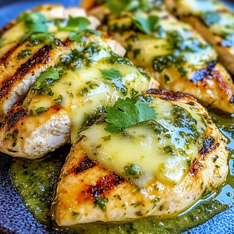 Grilled Salsa Verde Pepper Jack Chicken