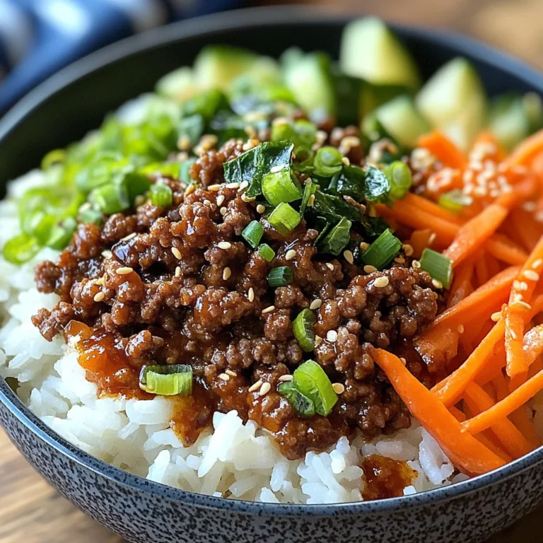 Korean Ground Beef Bowl