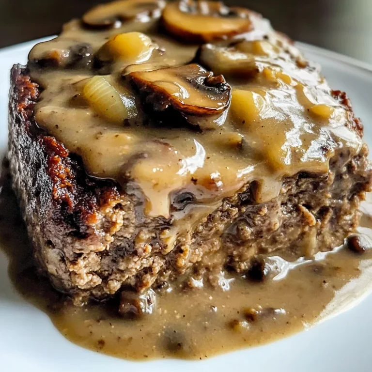 Meatloaf with Mushroom Gravy