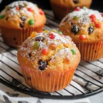 Moist Christmas Stollen Muffins