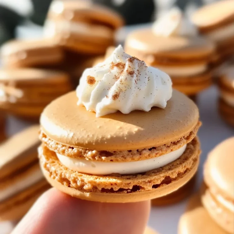 Pumpkin Pie Macarons