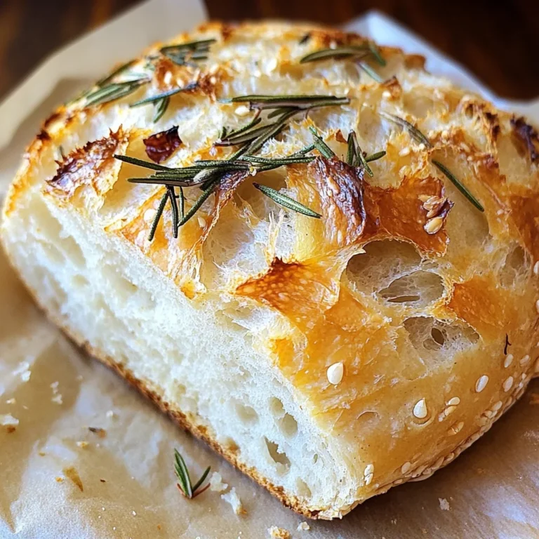 Rosemary & Roasted Garlic Artisan Bread