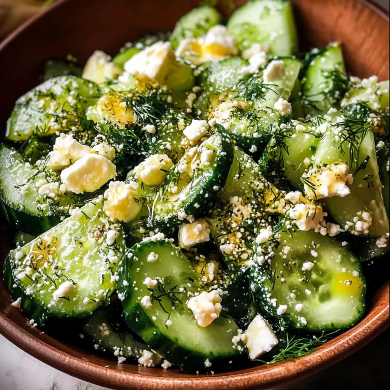 Smashed Cucumber Salad - With Feta and Dill