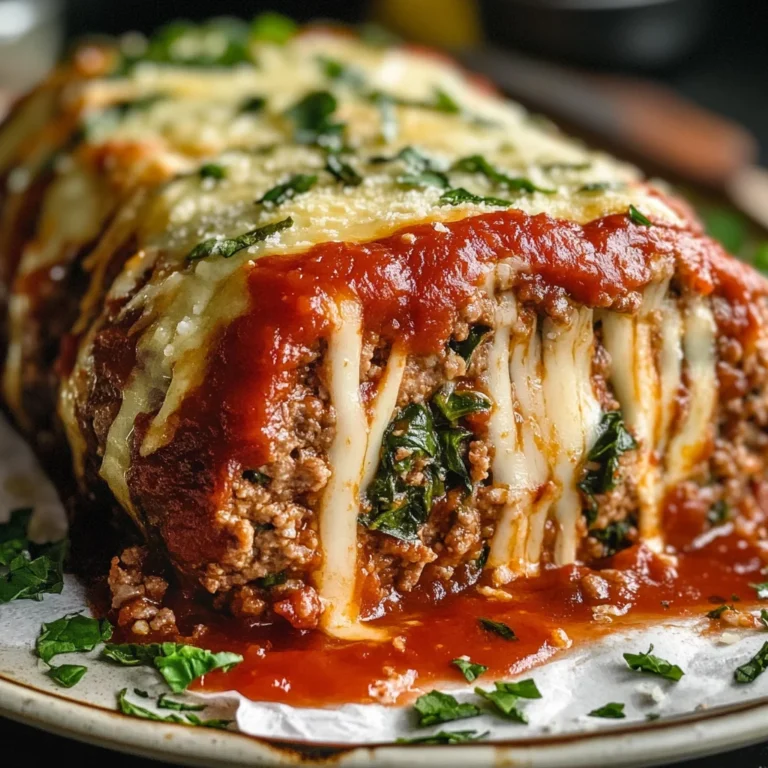 Stuffed Italian Meatloaf