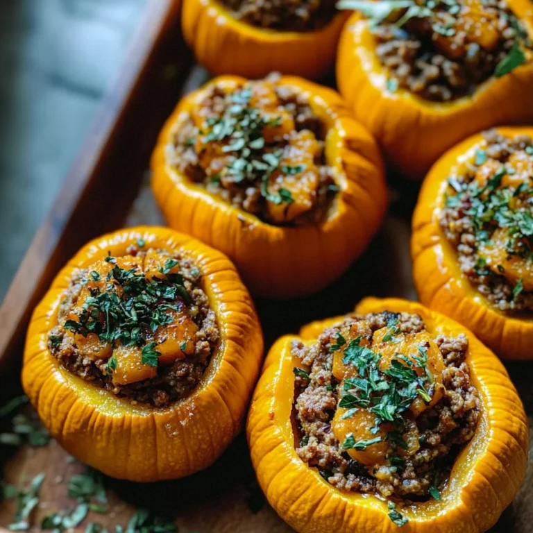 Stuffed Mini Pumpkins Recipe