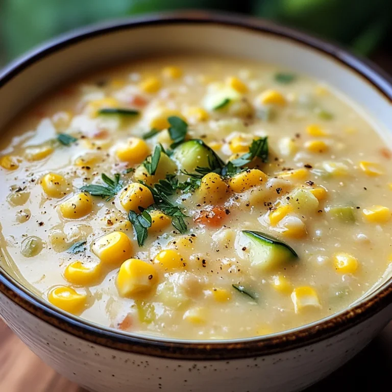 Summer Fresh Corn and Zucchini Chowder