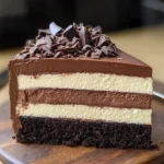 Tuxedo Cake – Triple Chocolate Mousse Cake