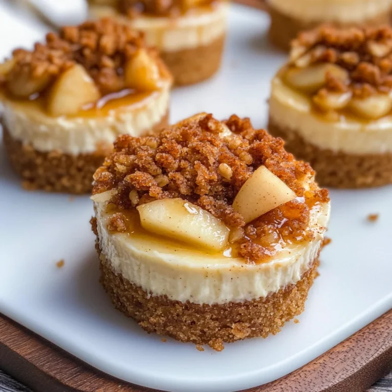 Apple Crisp Mini Cheesecakes