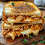 BBQ Chicken Grilled Cheese Sandwich