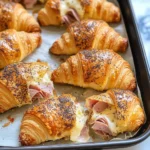 Baked Ham and Cheese Croissants