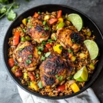 Caribbean Chicken and Spiced Rice
