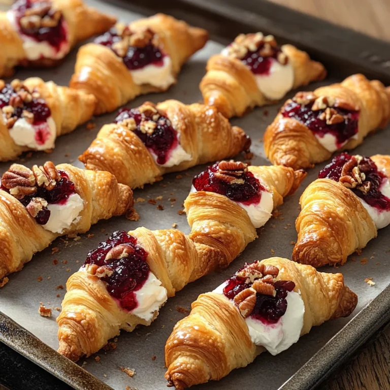 Cranberry Cream Cheese Crescent Bites
