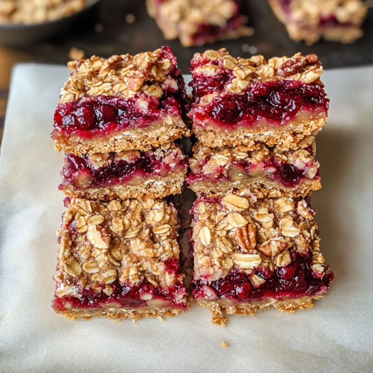Cranberry Sauce Oat Bars