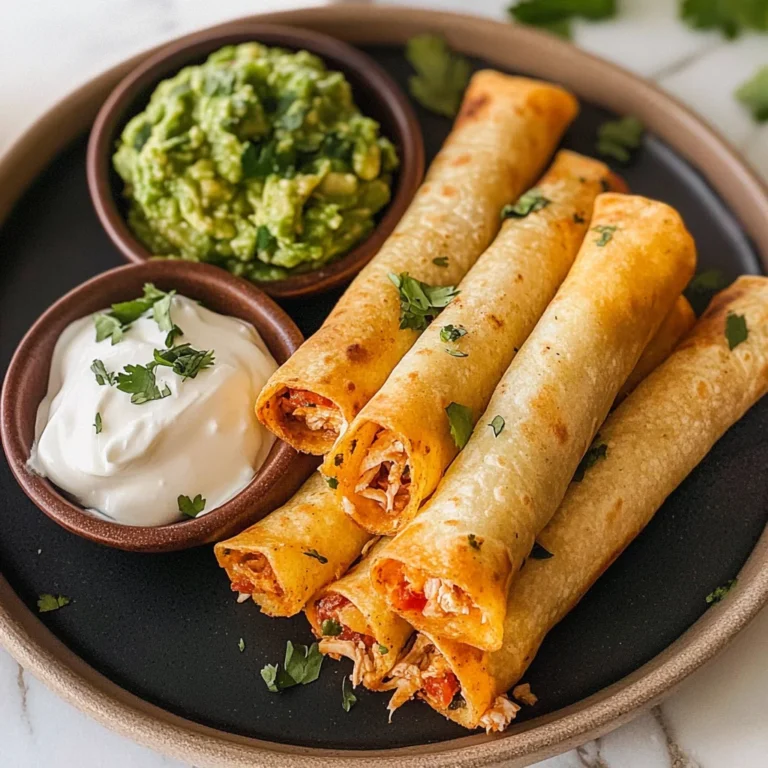 Crispy Chicken Taquitos