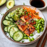 Crispy Salmon and Rice Bowl