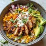 Delicious Street Corn Chicken Rice Bowl Recipe