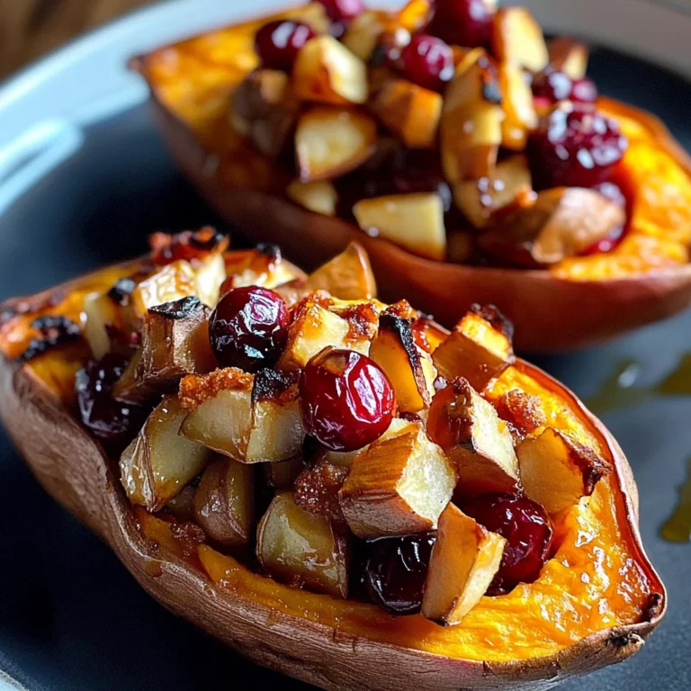 Indulge in Cranberry Apple Twice-Baked Sweet Potatoes This Fall!