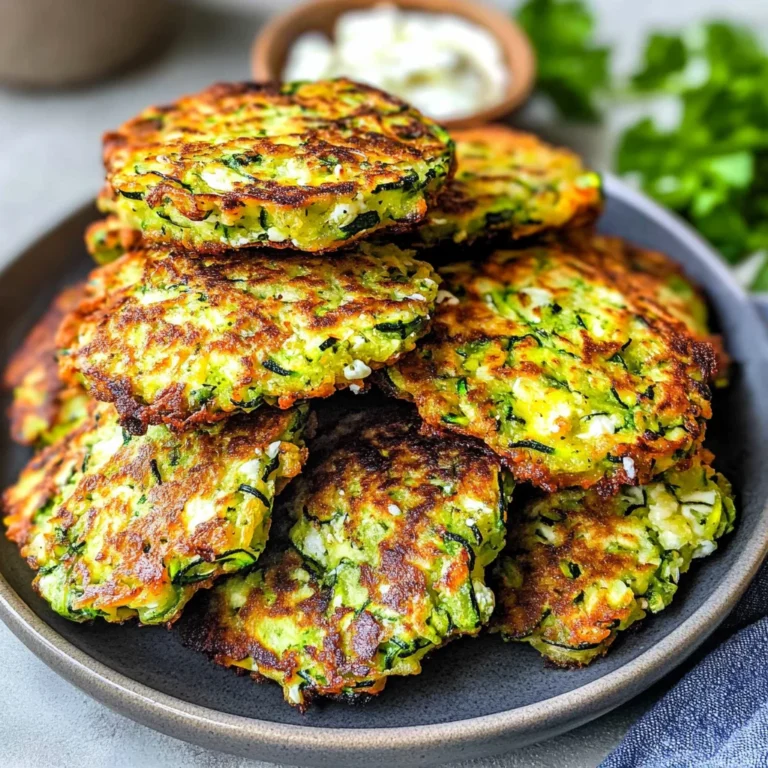 Kolokithokeftedes (Greek Zucchini Fritters)