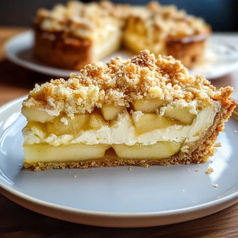 Mascarpone Apple Crumble Torta