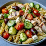 Mediterranean Chicken Pasta Salad