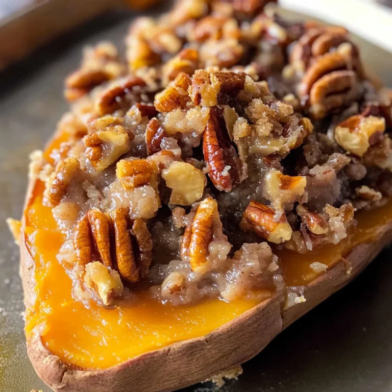 Pecan pie double baked sweet potatoes