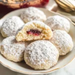 Raspberry Filled Almond Snowball Cookies for Sweet Moments