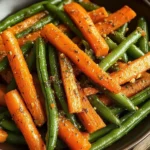 Roasted Carrots and Green Beans
