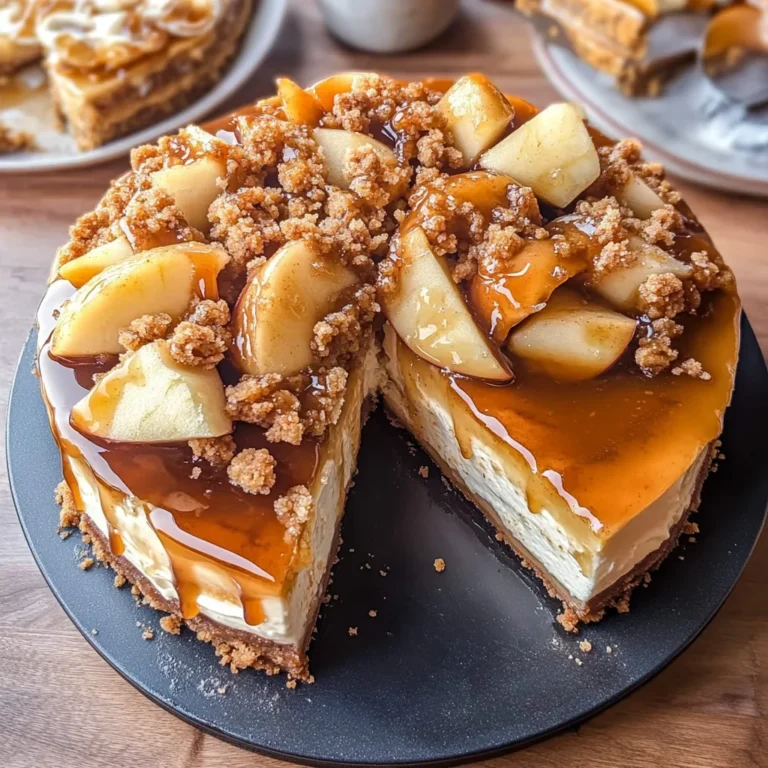 Salted Caramel Apple Pie Cheesecake