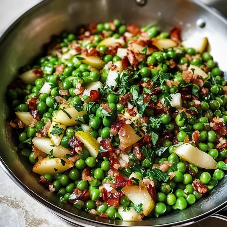 Thanksgiving Peas (with Pear and Pancetta)