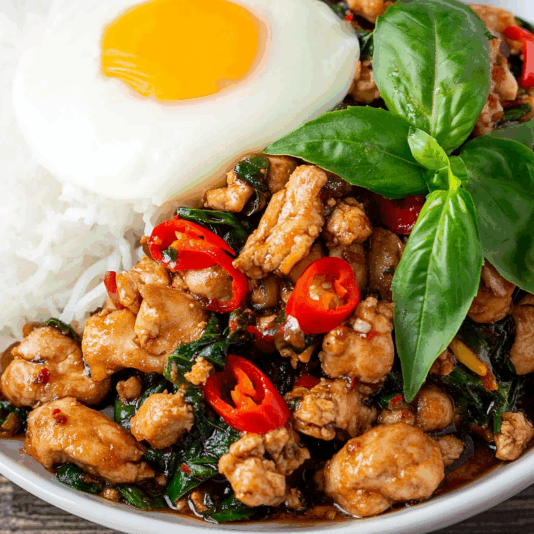 20 Minute Thai Basil Chicken (Pad Gai Krapow)
