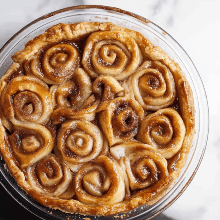 Cinnamon Roll Apple Pie
