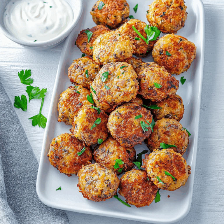 Crispy Hashbrown Sausage Bites