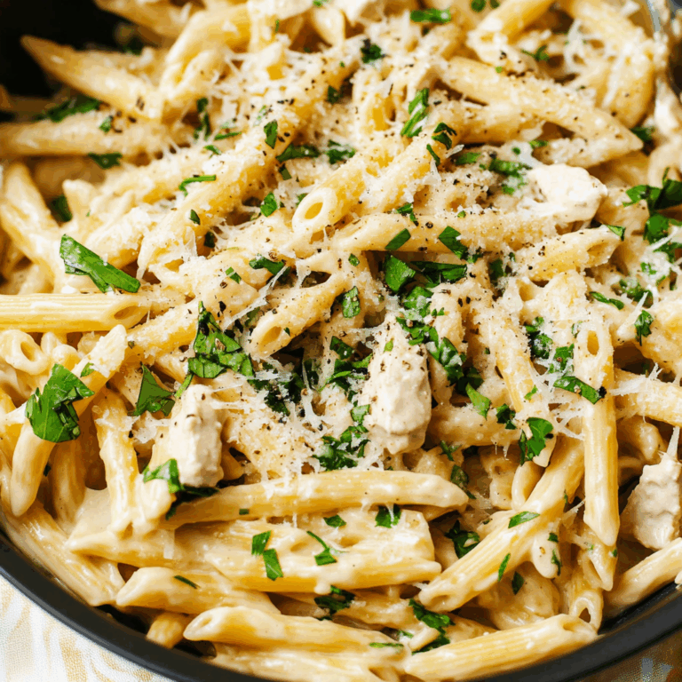 One Pot Creamy Garlic Pasta (Just 20 Minutes!)