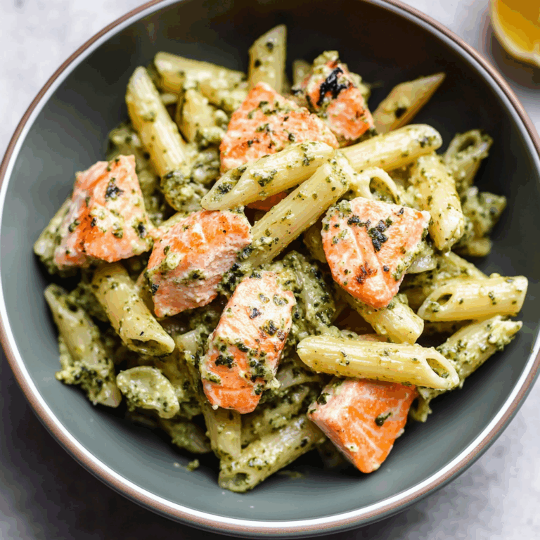 Salmon Pesto Pasta