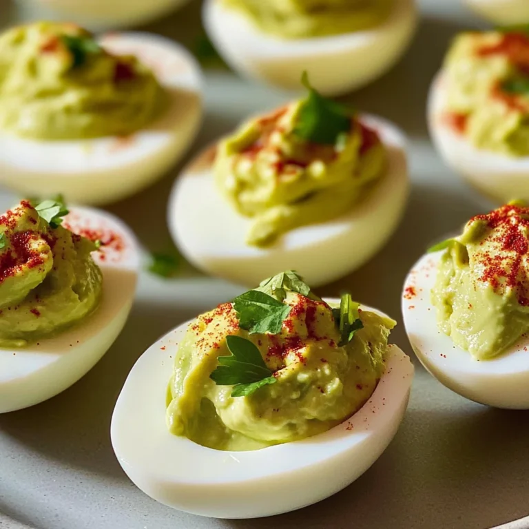 Avocado Deviled Eggs