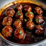 BBQ Bourbon Venison Meatballs