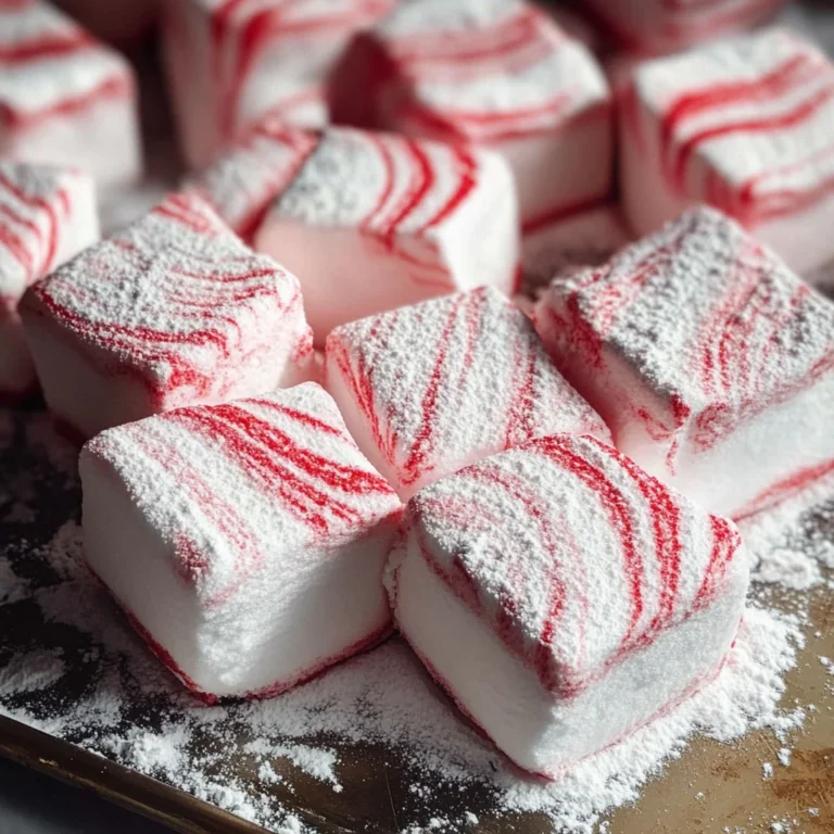 Candy Cane Marshmallows
