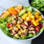 Caribbean Chicken Salad with Mango Dressing