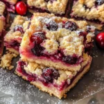 Cranberry Crumble Bars Recipe