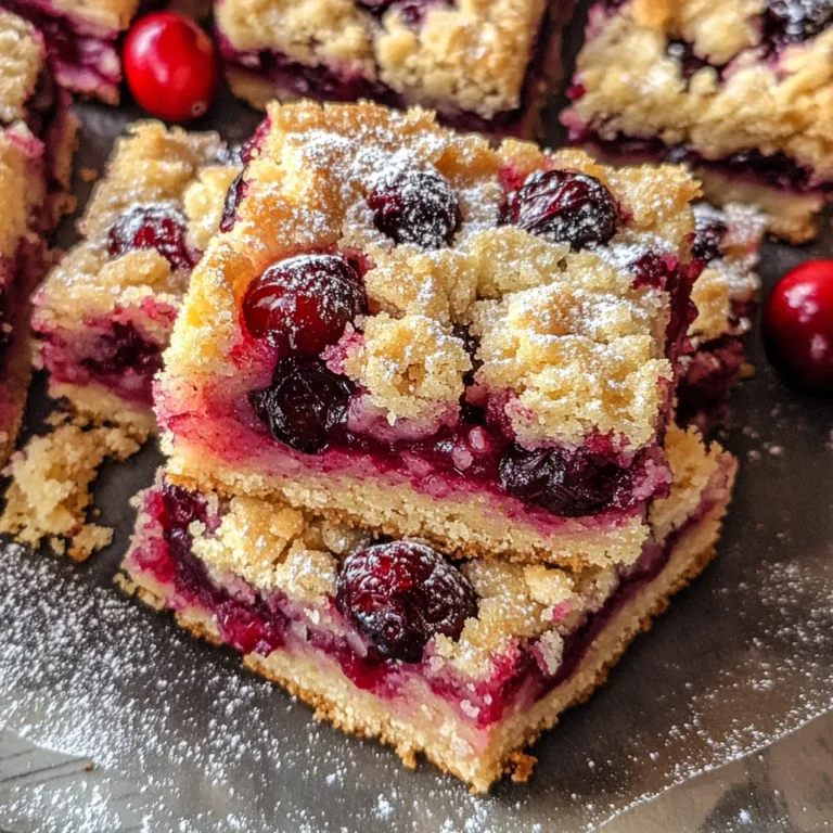 Cranberry Crumble Bars Recipe