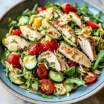 Lemon Orzo Salad with Chicken