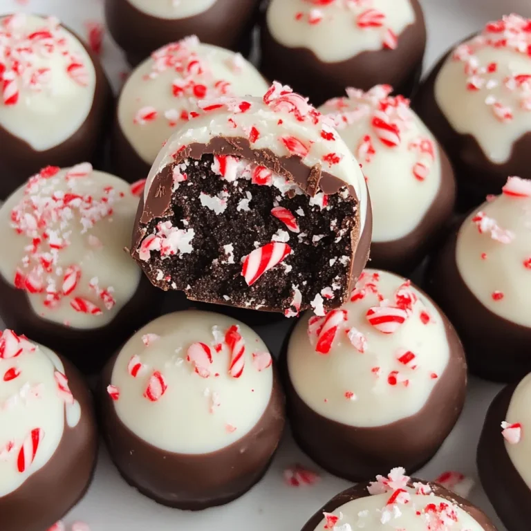 Peppermint Oreo Truffles
