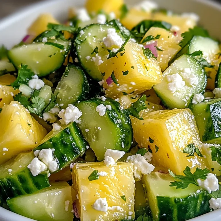 Pineapple Cucumber Salad