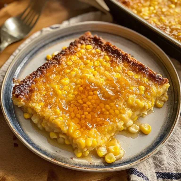 Sweet Harmony Honey-Glazed Corn Casserole