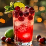 Vanilla Cranberry Crush Mocktail Recipe